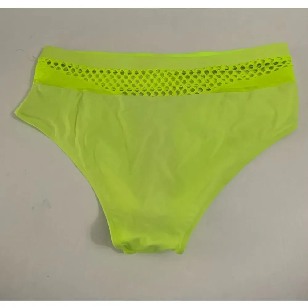 Neon Green Plus Size Bikini Bottoms